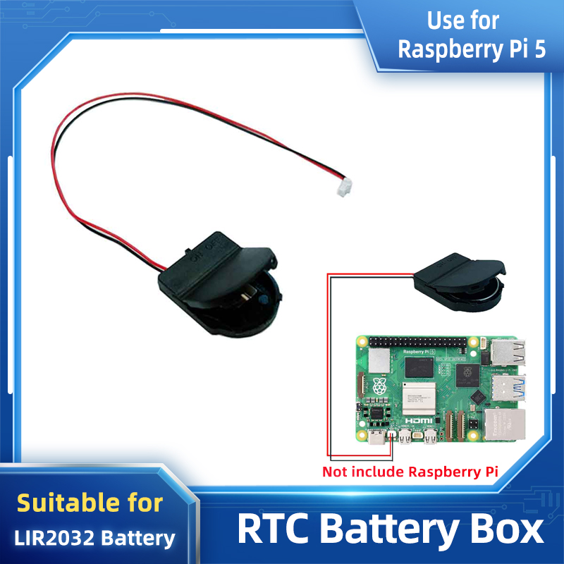 Argon One V3 M.2 Nvme Case - Raspberry Pi 5 RTC バッテリーボックス リアルタイムクロックホルダー
