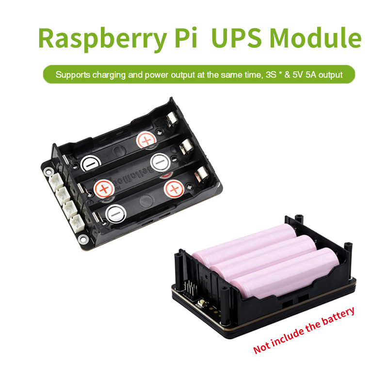 Raspberry Pi Uninterrupted Power Supply Ups 18650 - Raspberry Pi 5 UPS HAT、18650リチウム電池対応、5V無停電電源装置、Pi 4