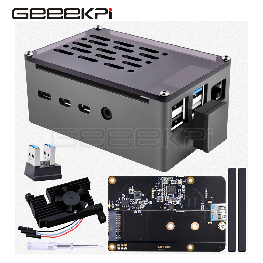 Geeekpiアルミレンガケース黒シェルとM.2 sata  - Argon One V3 M.2 Nvme Case のレビューと価格