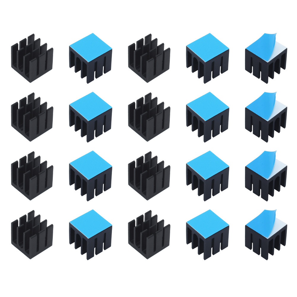 12 × 12 × 12ミリメートル50個アルミニウム製ヒー - Raspberry Pi Water Cooling Kit のレビューと価格