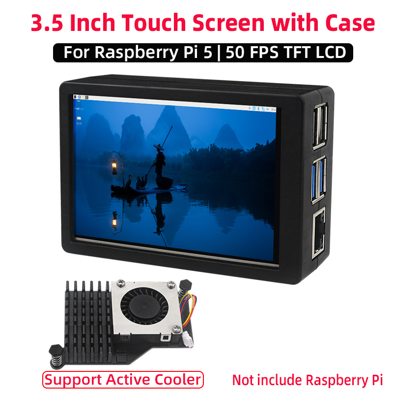3.5インチタッチスクリーン 50Hz FPS 480*32 - Argon One V3 M.2 Nvme Case のレビューと価格